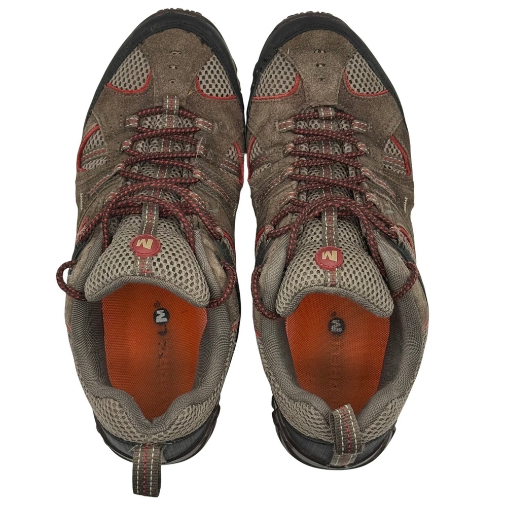 Merrell Hiking Trail Shoes Men's 10.5 Brown Red Vibram Sole Outdoor J148531C - Picture 7 of 8
